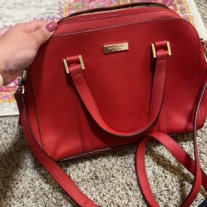 Beautiful EUC kate spade Newbury Lane ‘Felix’ Handbag - red/geranium